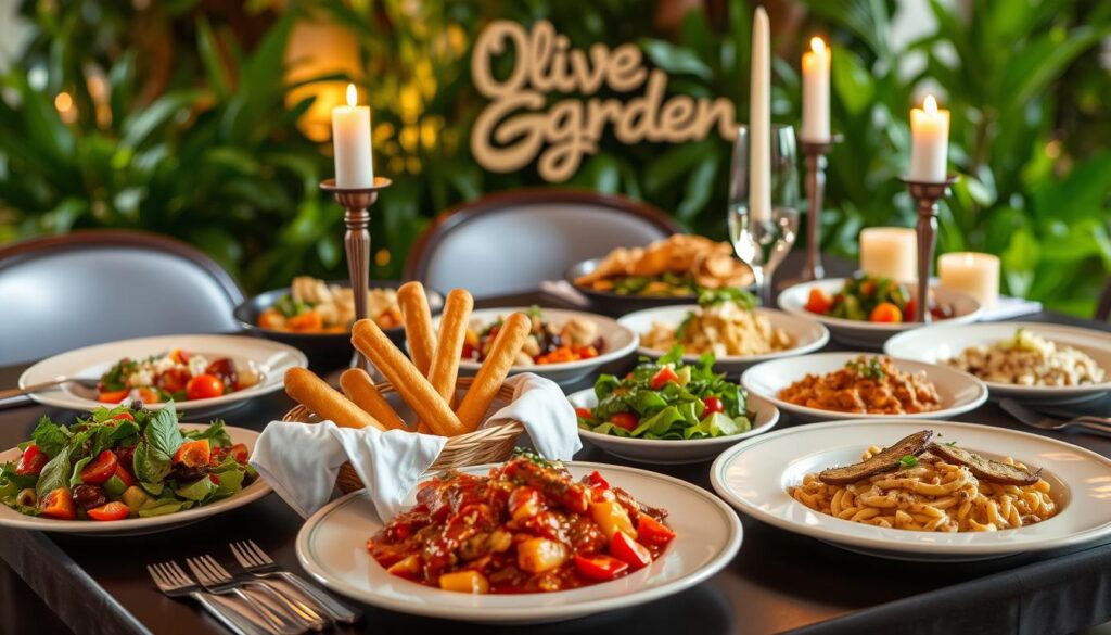 Olive Garden Dinner Menu Selections