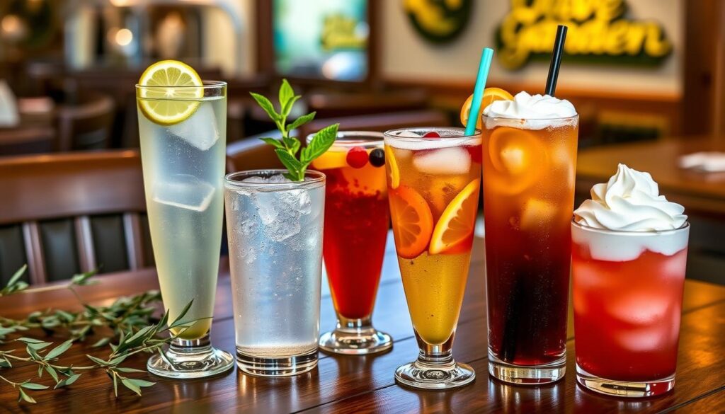non-alcoholic beverages at Olive Garden
